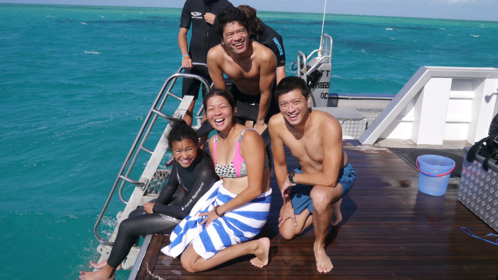  Only group photo at Great Barrier Reef